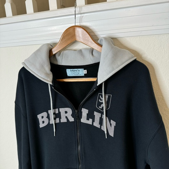 Streetwear German Made Hoodie Berlin Fleece Lined XXL - Picture 2 of 8